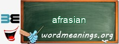 WordMeaning blackboard for afrasian